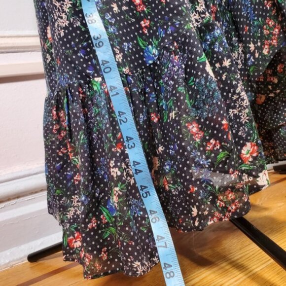 Marissa Webb Silk Floral Scarlet Print Dress sz L - Picture 13 of 15